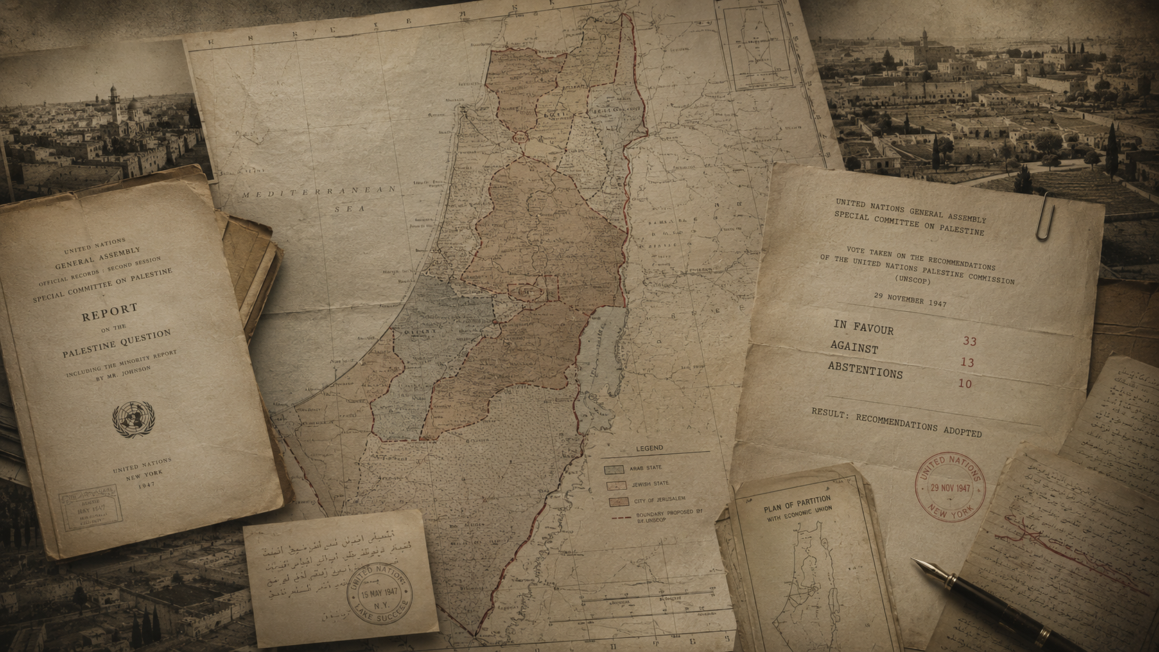 1947 Partition milestone scene